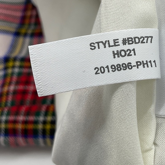 J. Crew RARE Tartan Plaid Straight Leg Stretch Flat Front High Waist Wool Pants - Picture 12 of 16